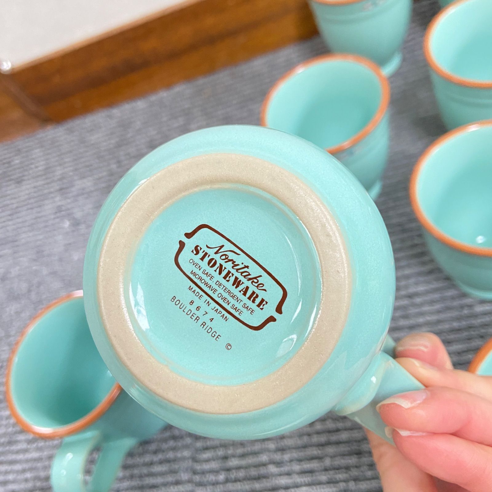 美品】ノリタケ ボルダーリッジ モーニングプレート ストーンウェア