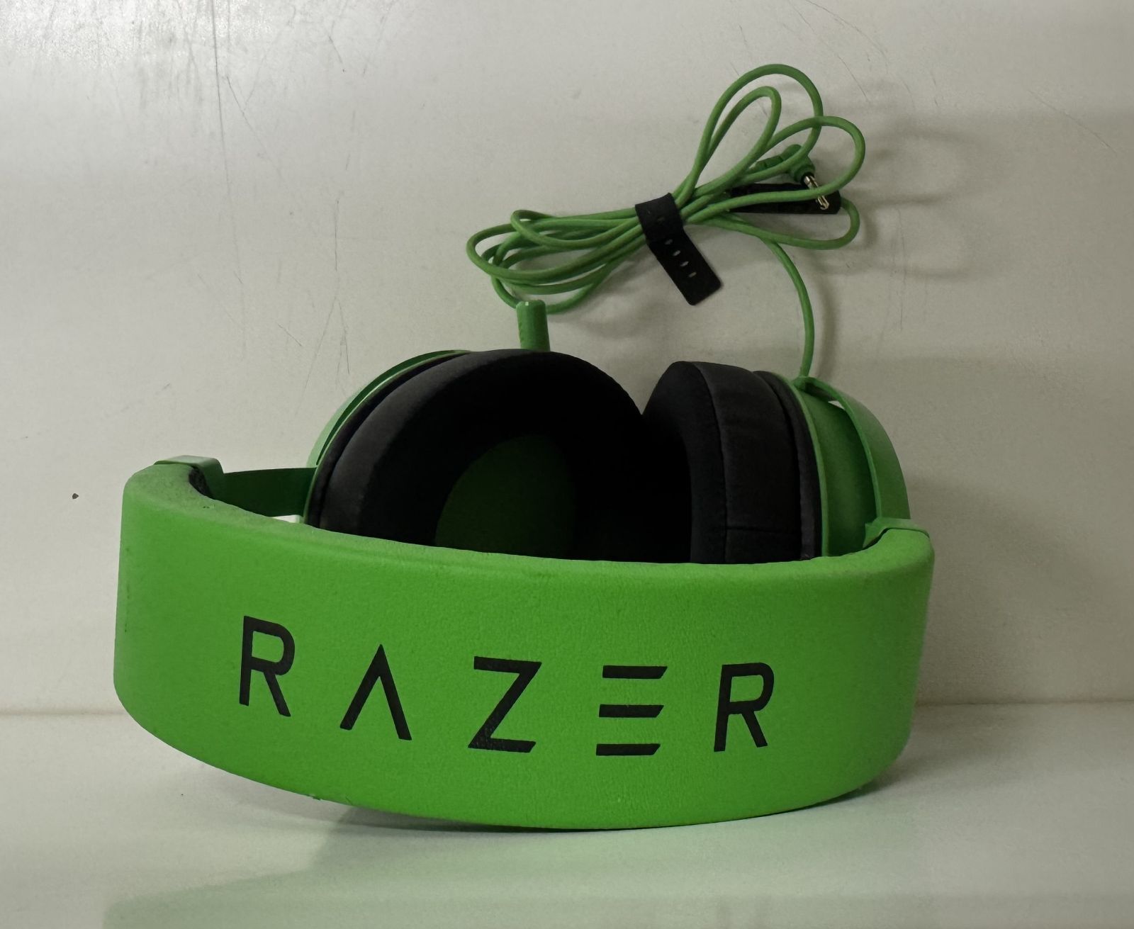 ジャンク品】RAZER ゲーミングヘッドセット グリーン - メルカリ