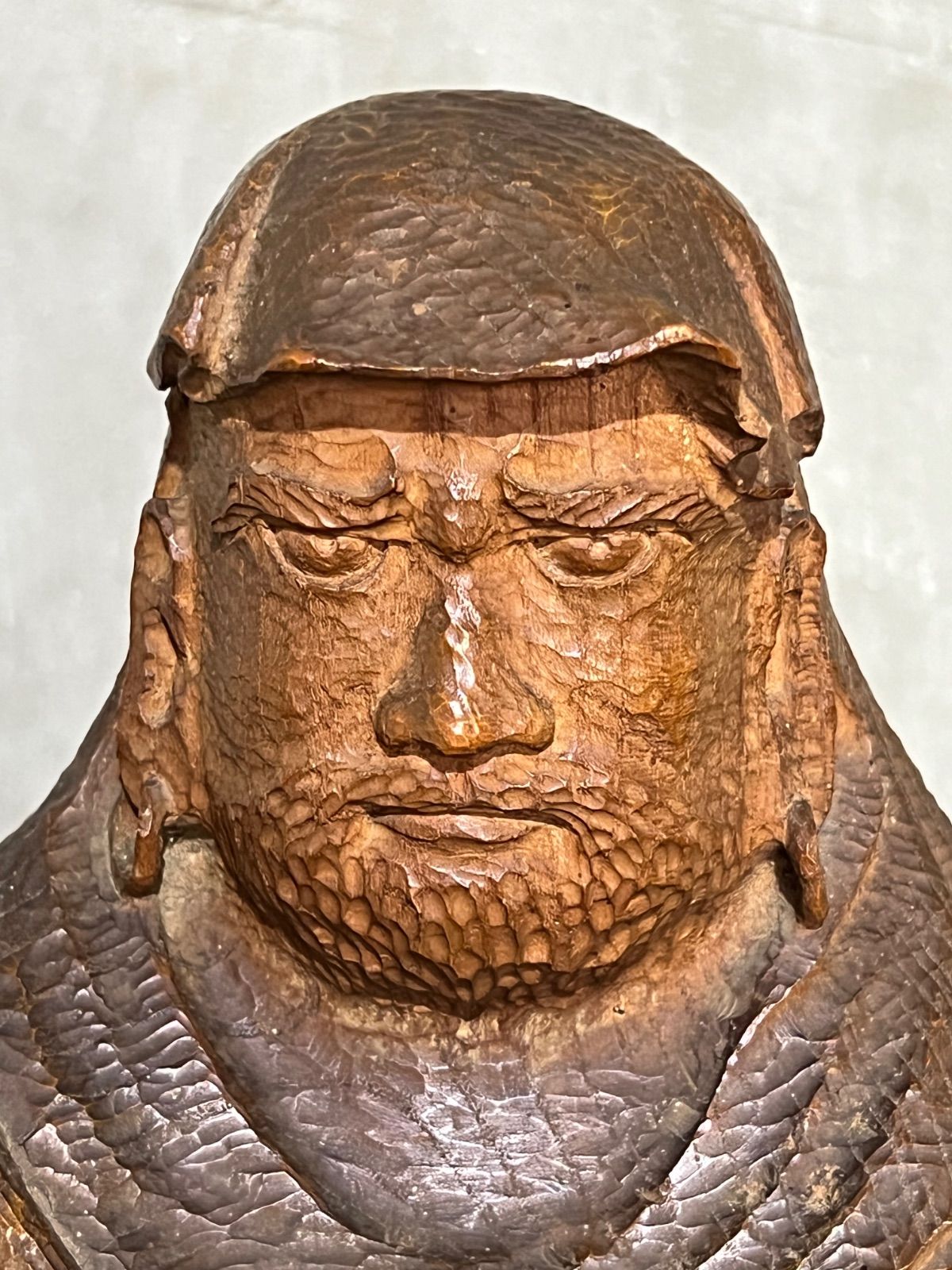 一木彫り 達磨立像 【在名】達磨大師 木彫／天然木 置物・オブジェ 