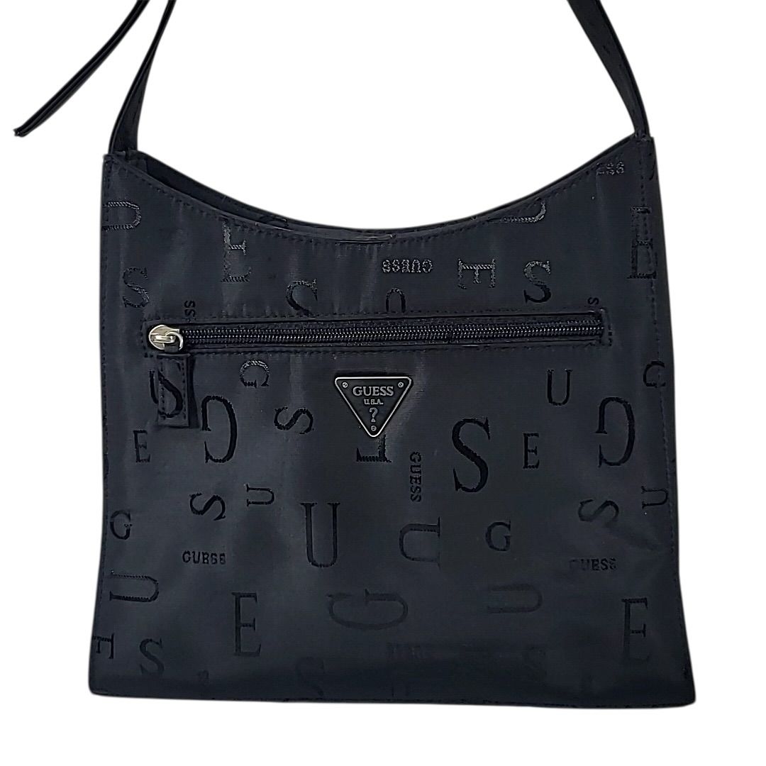 B-34 美品 GUESS ゲス ショルダーバッグ ワンショルダー ブラック 