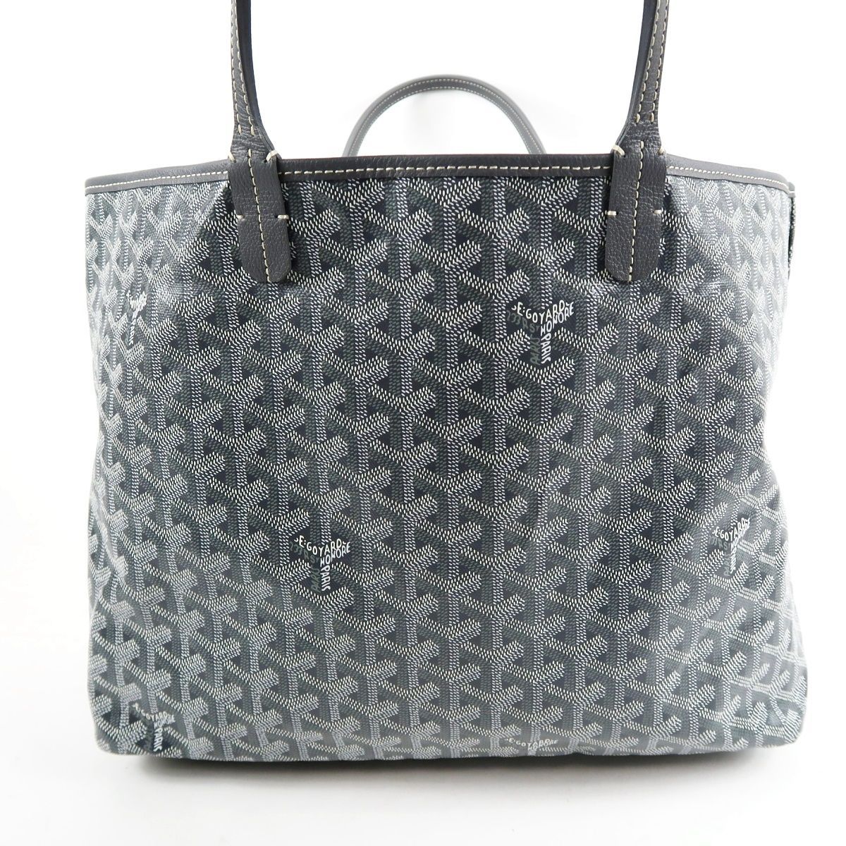 超美品】GOYARD ゴヤール サンルイPM トート ハンドバッグ グレー系 