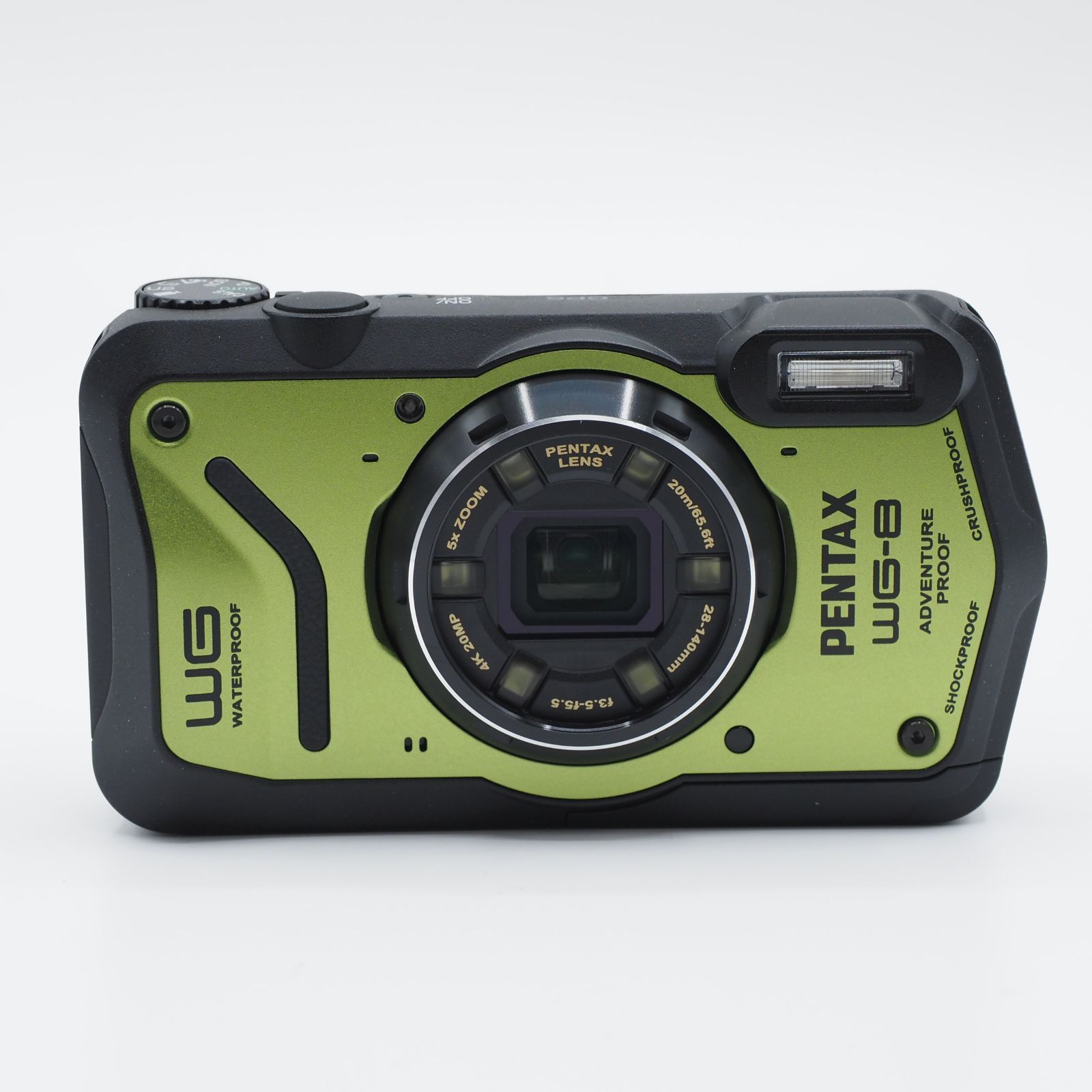 ショット数わずか5回 PENTAX ペンタックス WG-8 グリーン 新品同様品 ショット数わずか5回 PENTAX ペンタックス WG-8 グリーン 新品同様品