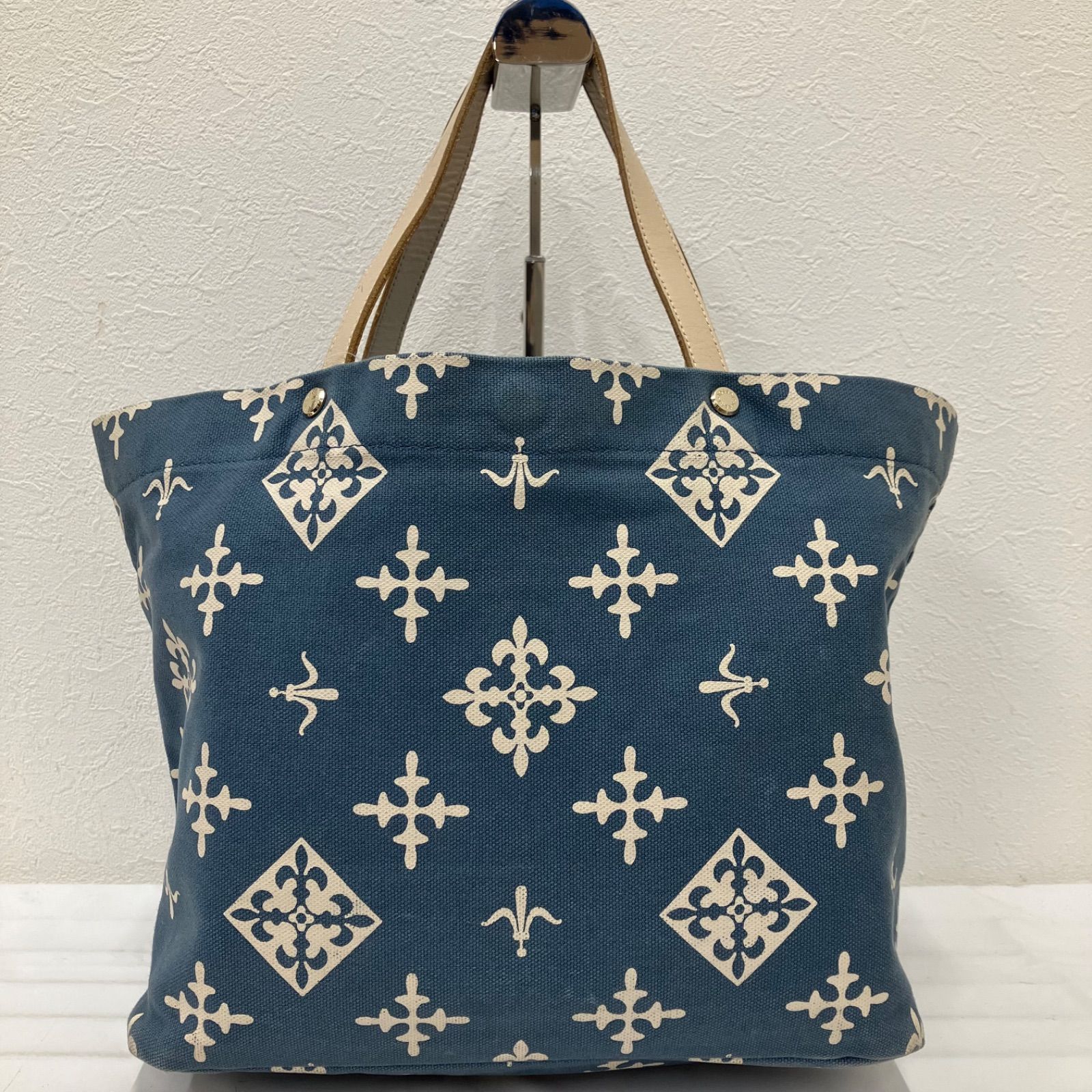 1591 russet ラシット トートバッグ キャンバス レザー ブルー 