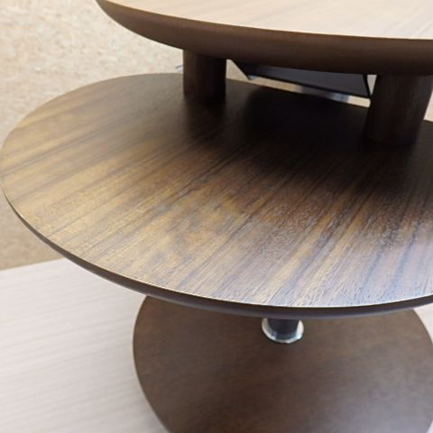 カリモク家具 karimoku 油圧式昇降付き 天板回転 サイドテーブル 