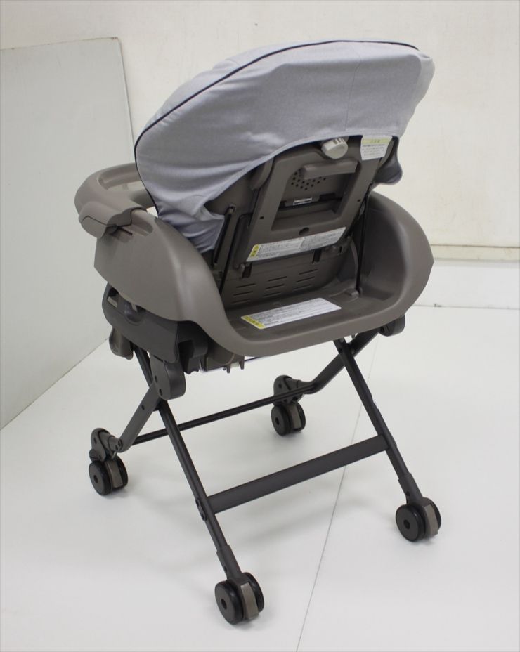Combi ベビーステーション 手動ハイローチェア ヒッコリーグレー combi