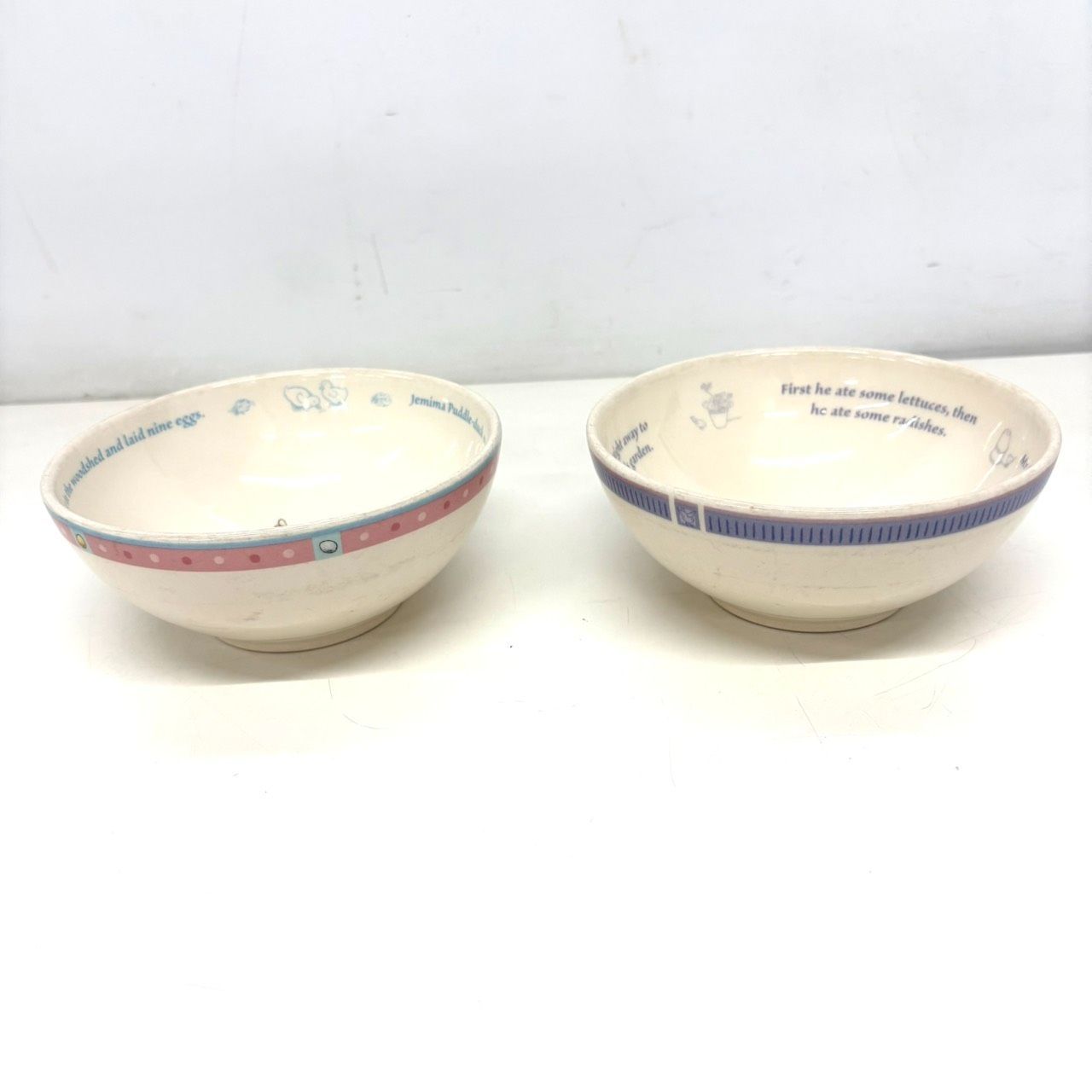 ○ピーターラビットの14㎝ボウル2個「WEDGWOOD」未使用品