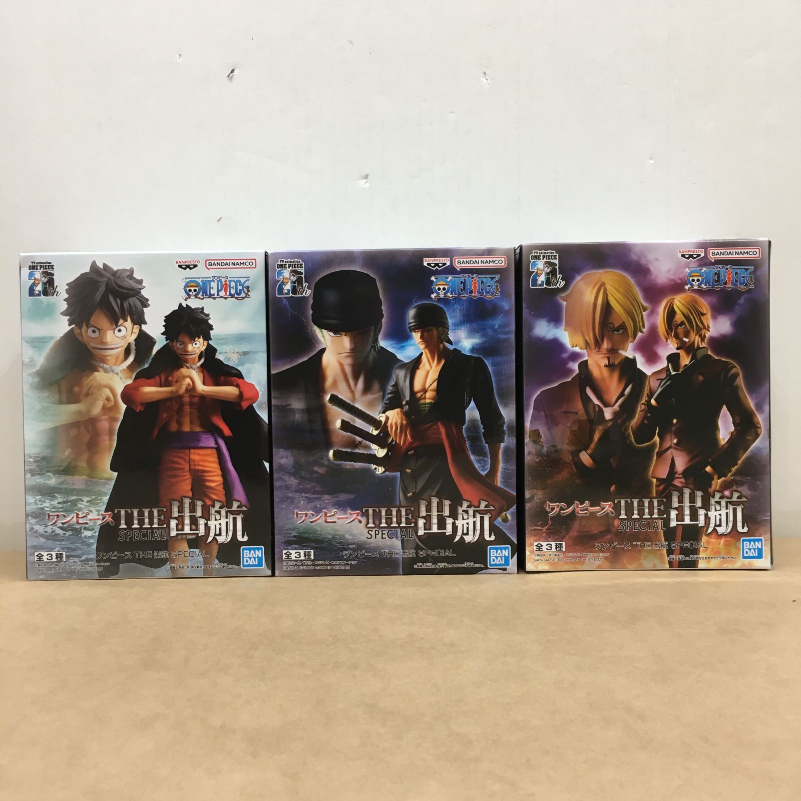 未開封 ワンピース THE出航 SPECIAL ルフィ ゾロ サンジ フィギュア 3 