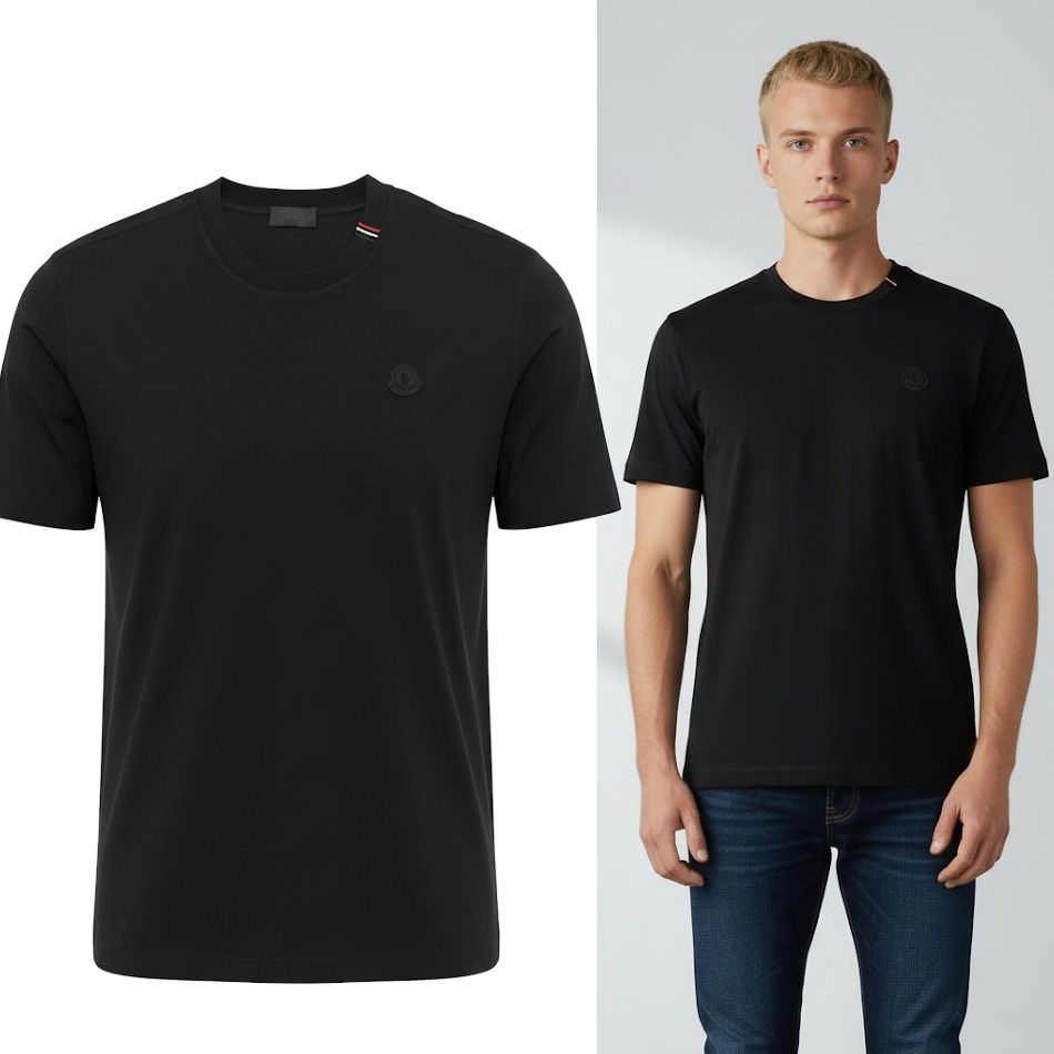 モンクレール ブラックTシャツ サイズS MONCLER (モンクレール) - T