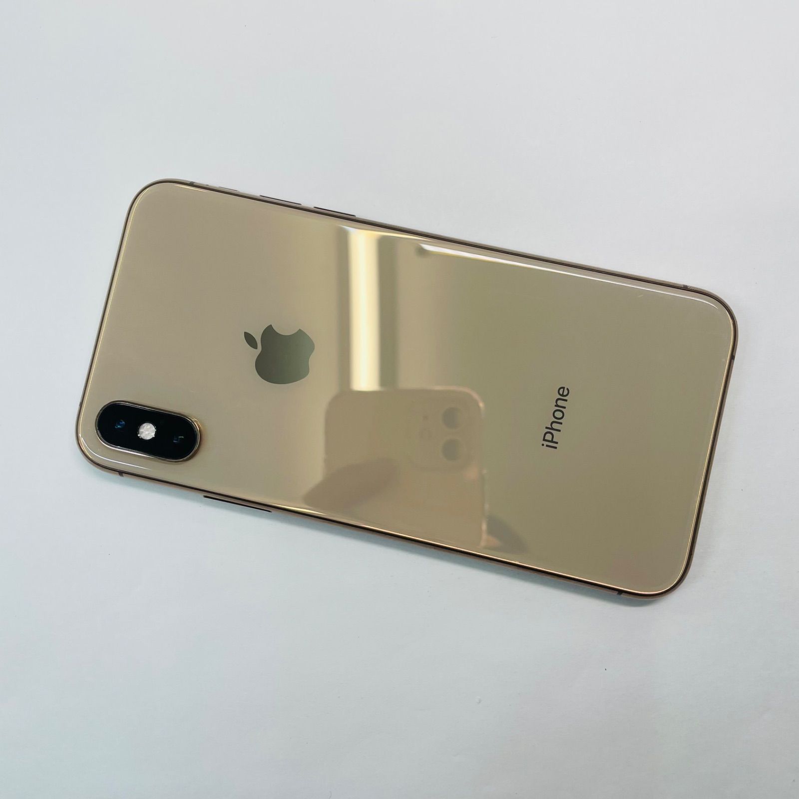 iPhone XS 64GB ゴールド SIMフリー 電池100% - メルカリ