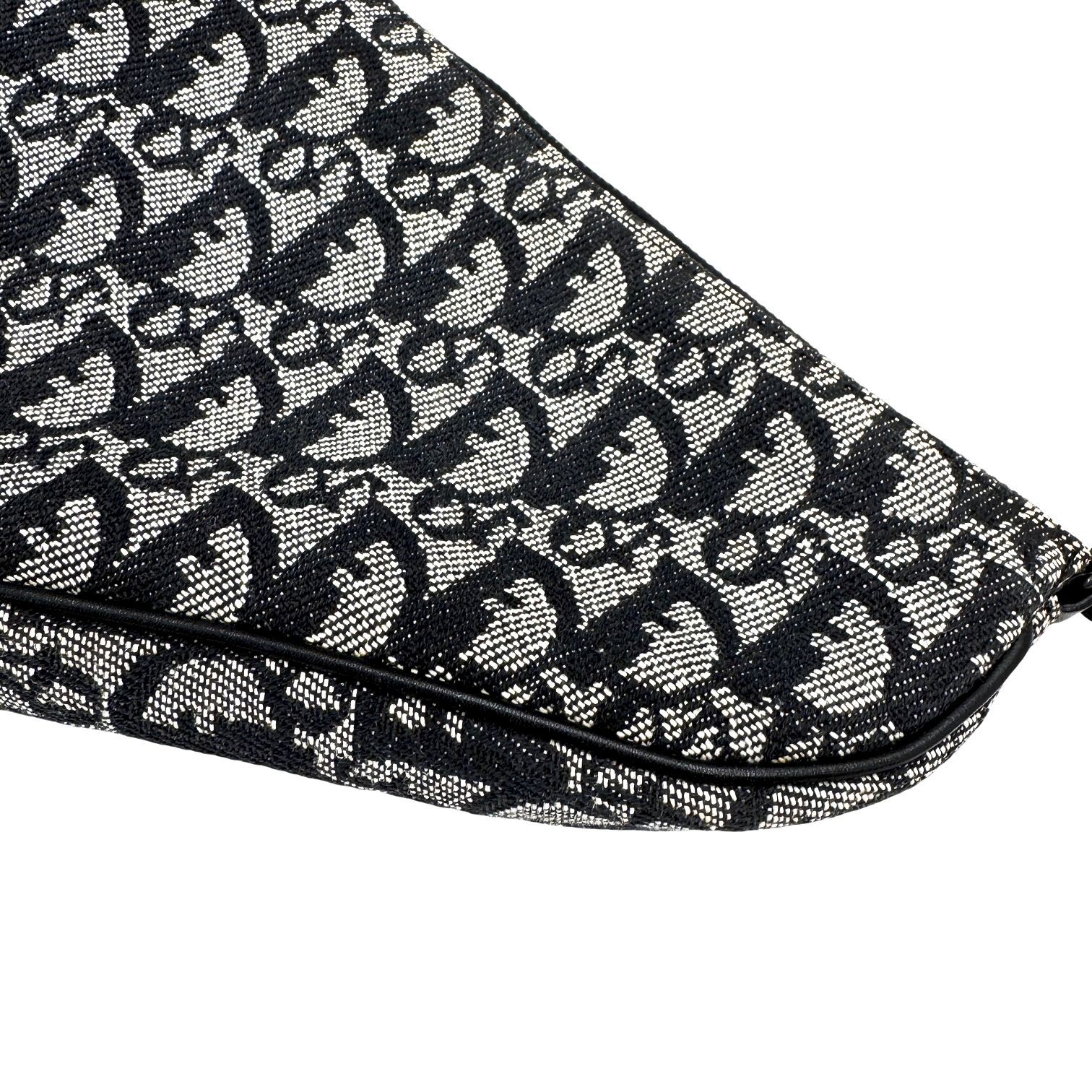 中古】Christian Dior クリスチャン ディオール サドルバッグ ブラック 