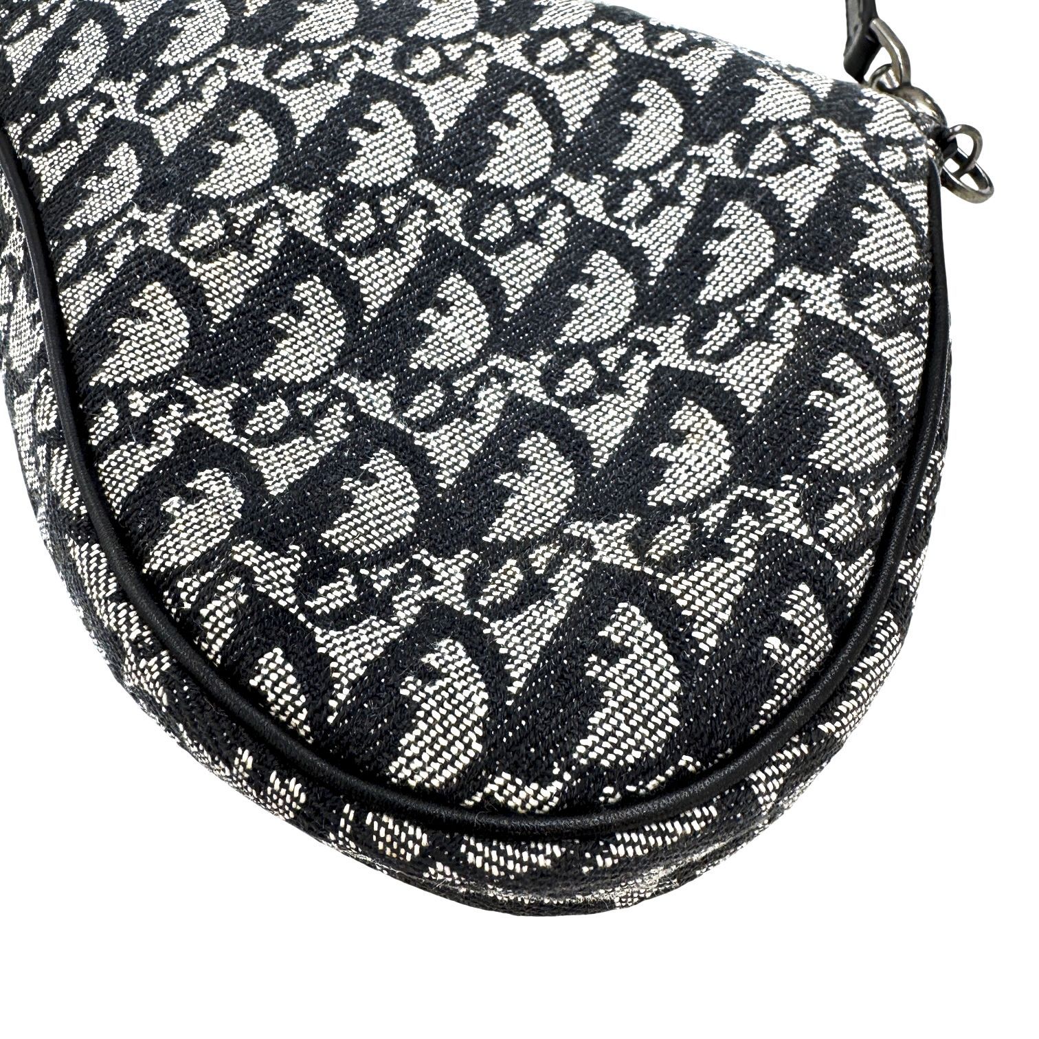 中古】Christian Dior クリスチャン ディオール サドルバッグ ブラック 