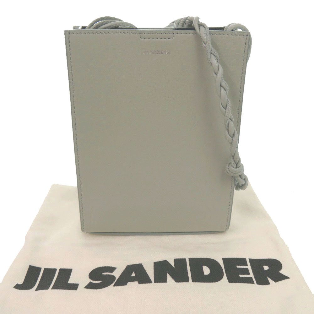 新品同様 ジルサンダー タングルスモールショルダーバッグ J07WG0001 P5343 シルバー金具 カーフレザー ライトグリーン 0039【中古】JIL SANDER 新品同様 ジルサンダー タングルスモールショルダーバッグ J07WG0001