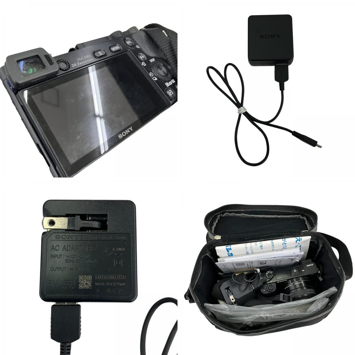 186000 ジャンク品 sonny ソニー α6000 ミラーレス一眼カメラ - メルカリ