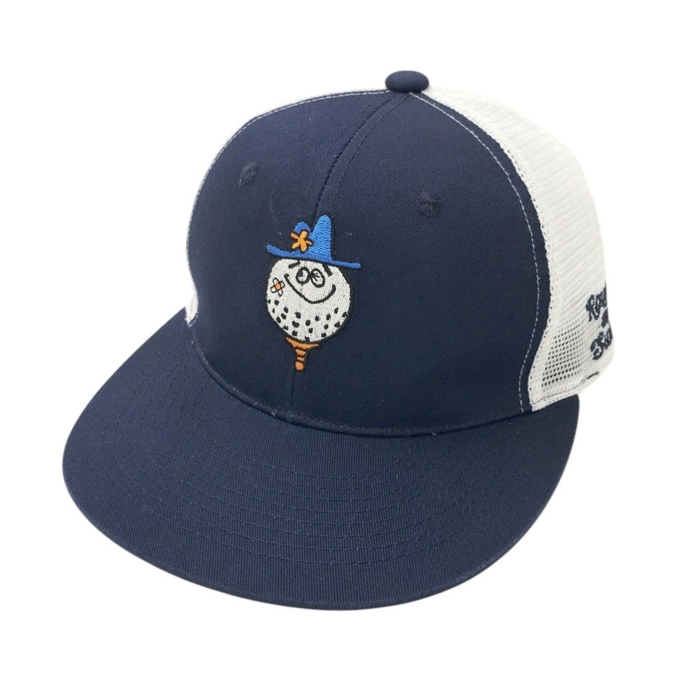 : CAP ラフ＆スウェル　ゴルフメッシュキャップ　ブラック　フラットバイザー　新品 Black】フラットバイザー・メッシュ・キャップ RECORDS WAXPEND | 黒 その他
