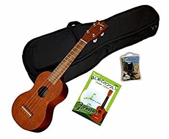 【中古】「未使用品」(定番4点セット) Famous ソプラノウクレレ セット (FS-1 ケース 教則本 チューナー 初心者の方にオススメ)