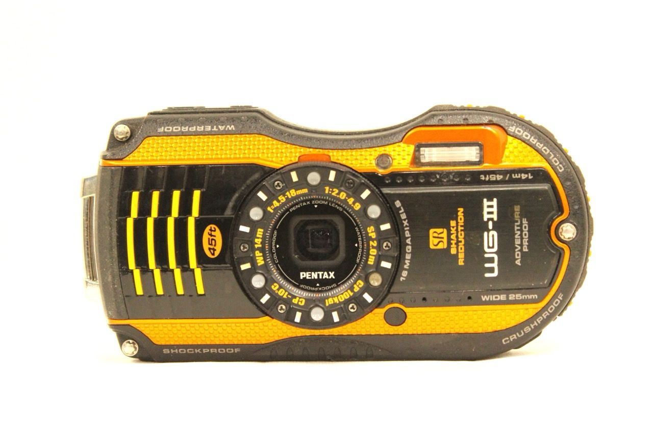 返品保証】 【元箱付き】ペンタックス Pentax WG-3 4x オレンジ 
