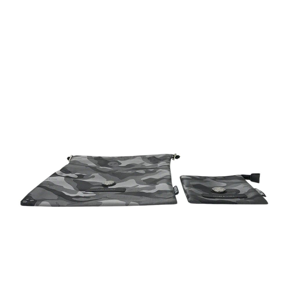 【新品未使用】MARK & LONA マークアンドロナ カモフラージュ柄 ポーチ MARK&LONA マークアンドロナ 巾着 ポーチ 2点セット ノベルティ スカル