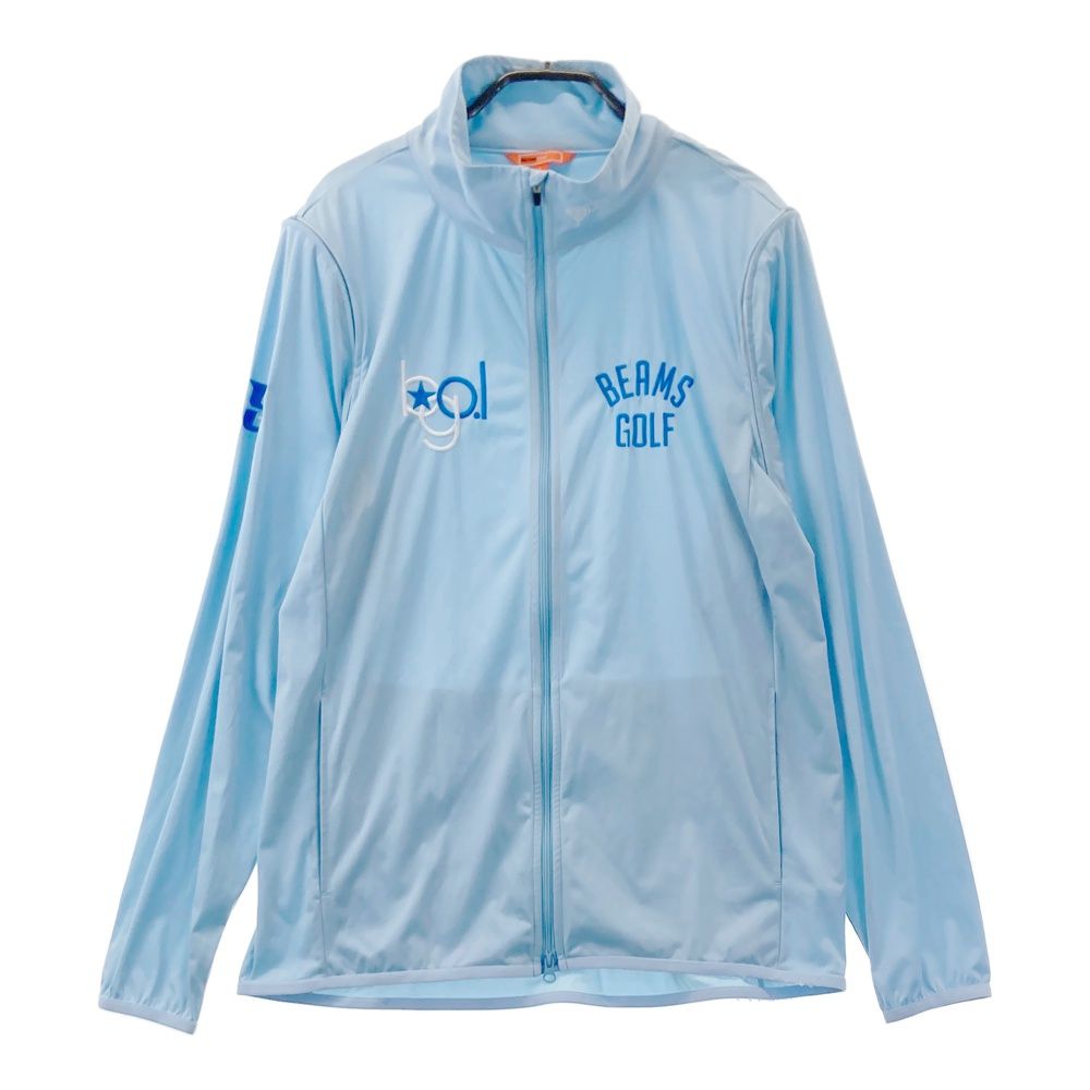 サイズ：L BEAMS GOLF ビームスゴルフ 2WAY ジップジャケット ブルー系