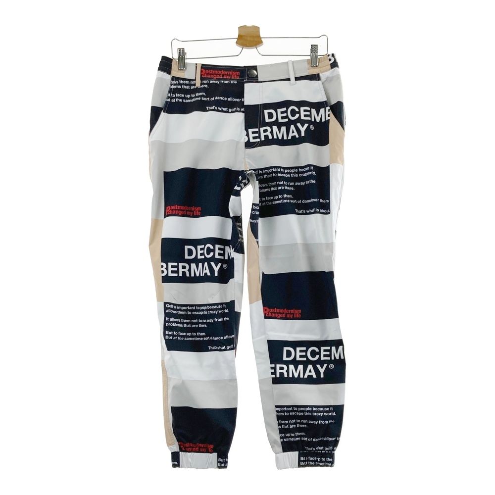 美品⭐︎定価の半額 DECEMBERMAY パンツ Mサイズ ブラック ホワイト Decembermay ゴルフパンツ M カテゴリー 【公式通販】