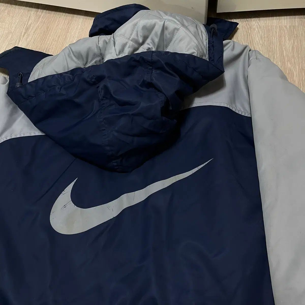 NIKE ビックスウォッシュ フード アウター ロングダウンジャケット M 
