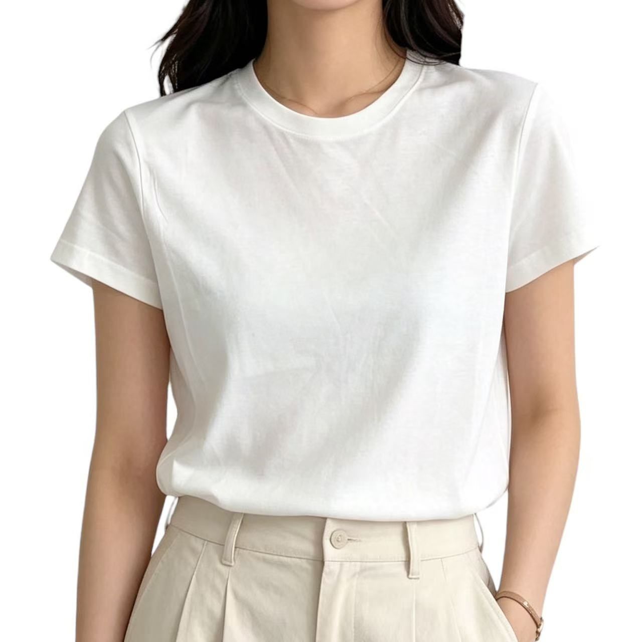 未使用品 PRADA プラダ Tシャツ ホワイト コットン 2024年現行 - メルカリ