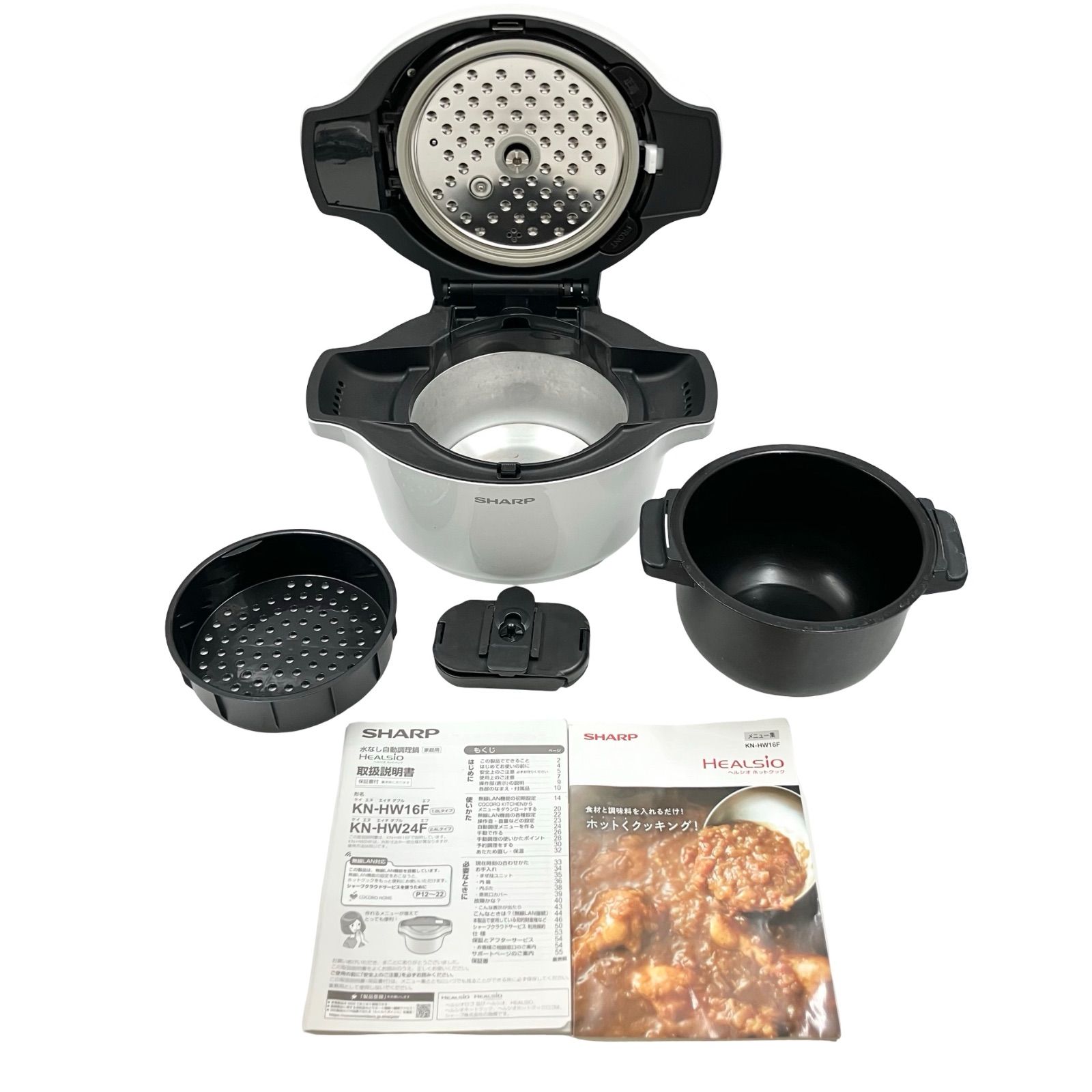 10%ポイントバック シャープ ヘルシオホットクック KN-HW16F-R ほぼ新品 SHARP ヘルシオ ホットクックKN-HW 16F-R 【公式通販】