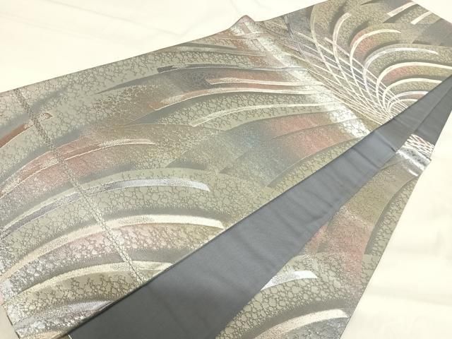 平和屋着物◎六通柄袋帯　雲源　銀糸　正絹　逸品　AABI1025yx 平和屋着物◎六通柄袋帯 雲源 銀糸 正絹 逸品 AABI1025yxの通販 by