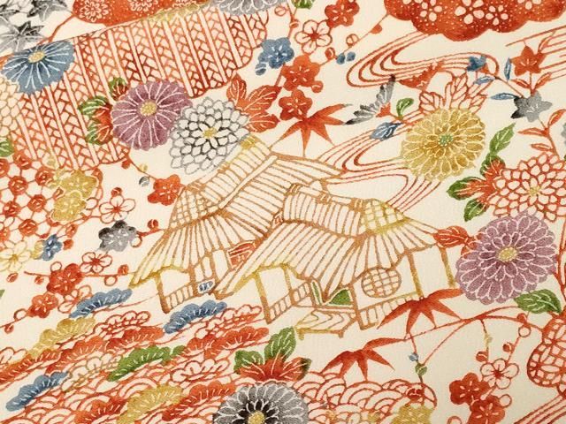 平和屋着物■上質な小紋　御所解文　正絹　逸品　CABF4374ev 平和屋着物□上質な小紋 御所解文 正絹 逸品 CABF4374ev - メルカリ
