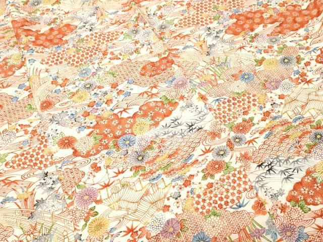 平和屋着物■上質な小紋　御所解文　正絹　逸品　CABF4374ev 平和屋着物□上質な小紋 御所解文 正絹 逸品 CABF4374ev - メルカリ