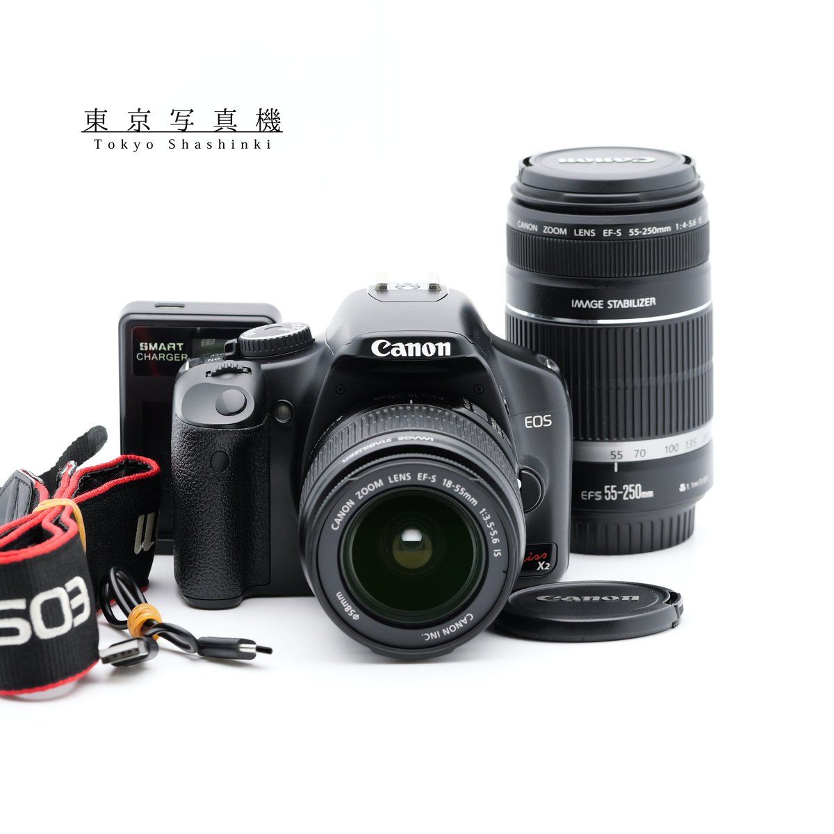 ✨すぐに始めれる　Canon KissX2トリプルレンズセットs数6115回 ⭐️すぐに始めれる Canon KissX2トリプルレンズセットs数6115回
