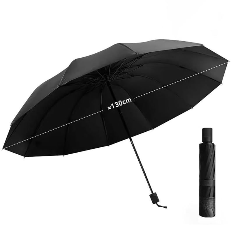 【新品】 【直径130CM!超大サイズ】折りたたみ傘 逆折り式 日傘兼用雨傘 丈夫 大きいサイズ 軽量 自動開閉 濡れない UVカット UPF50+ 逆開き 超撥水 遮光 特大 メンズ レディース 紫外線遮蔽 無地 強風対応 晴雨兼用 梅雨対策 ギフト ( 0
