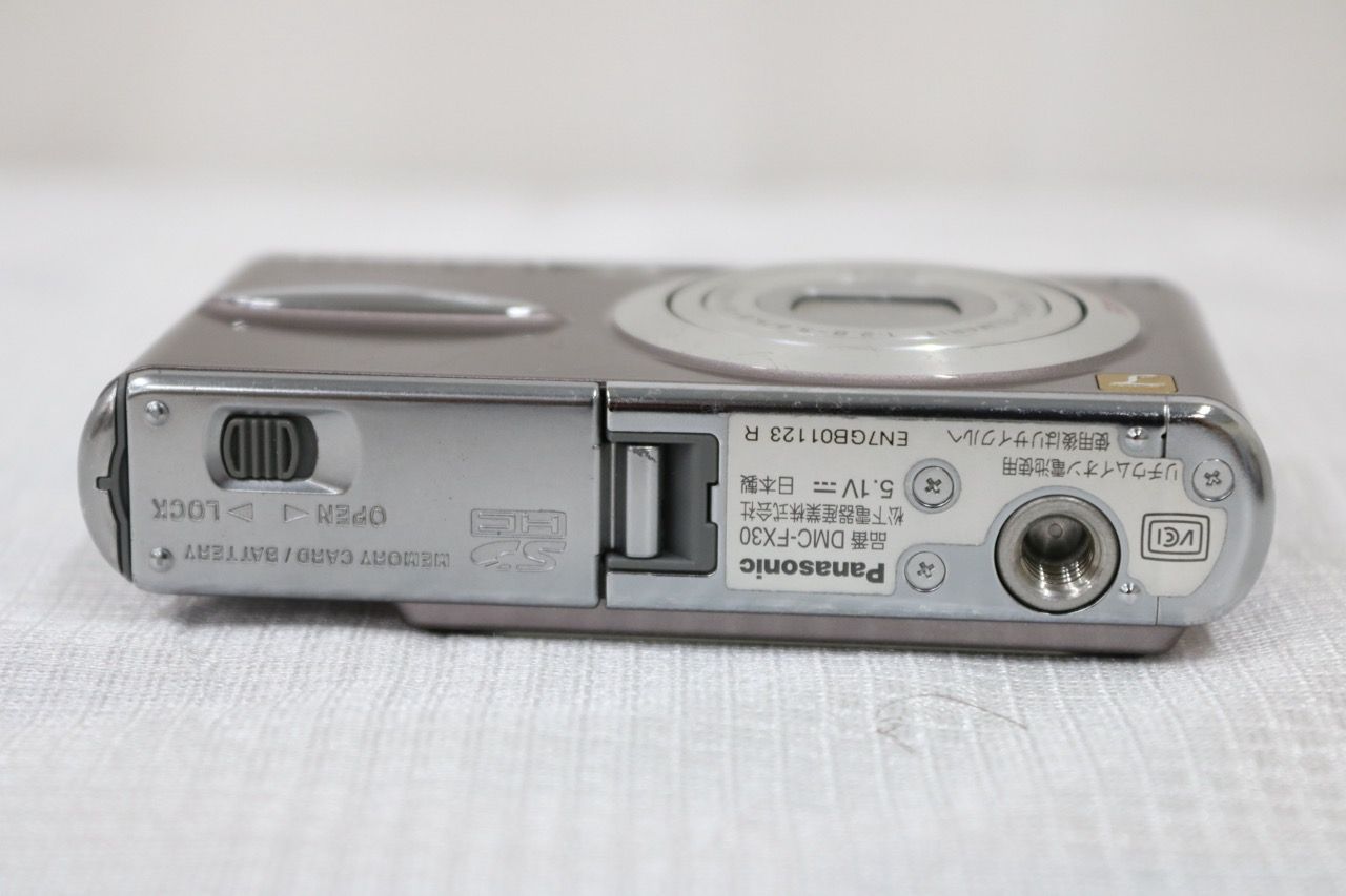 返品保証】 パナソニック Panasonic LUMIX DMC-FX30 バッテリー付き 