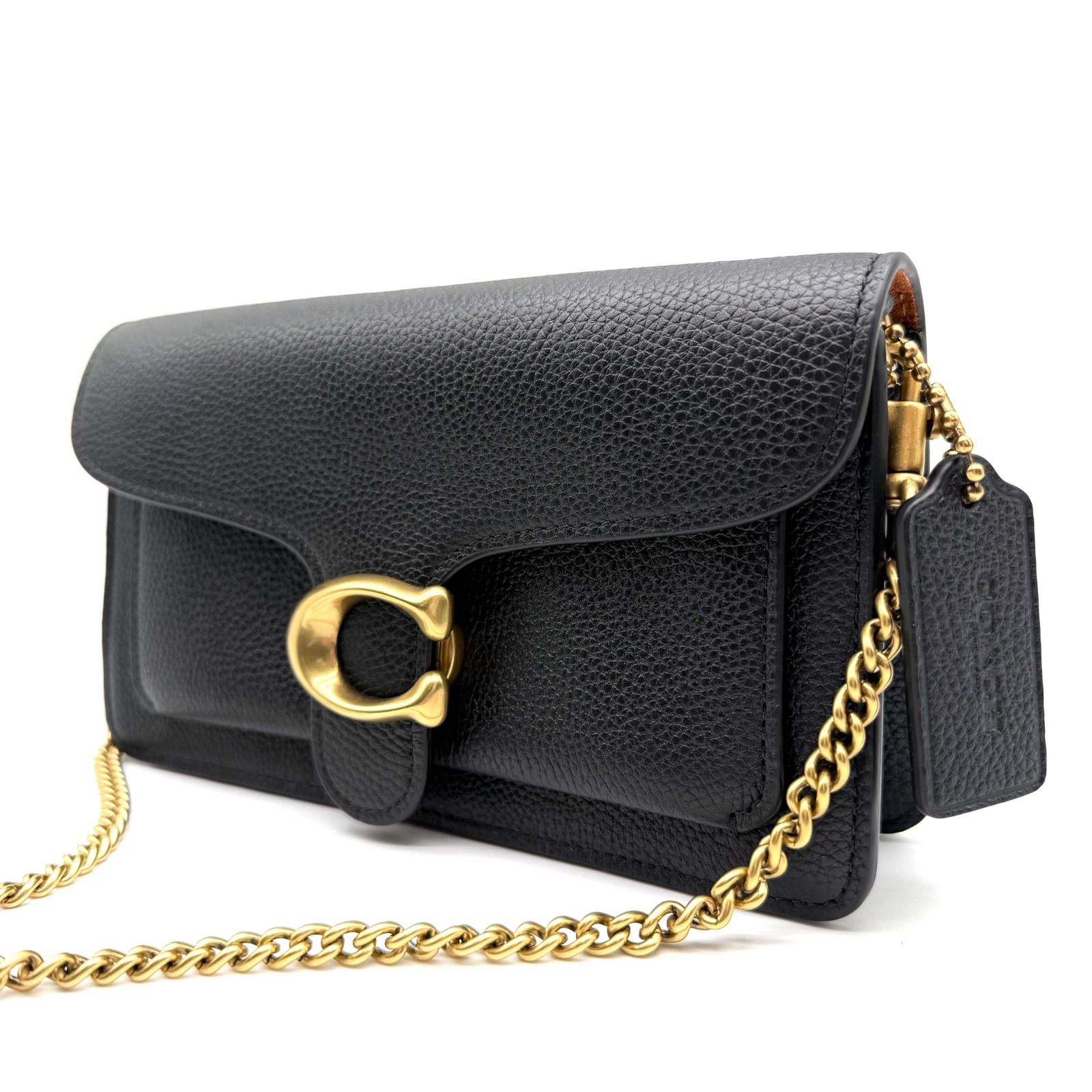 極美品✨】COACH y2k tabby 2way shoulder bag goldchain black 