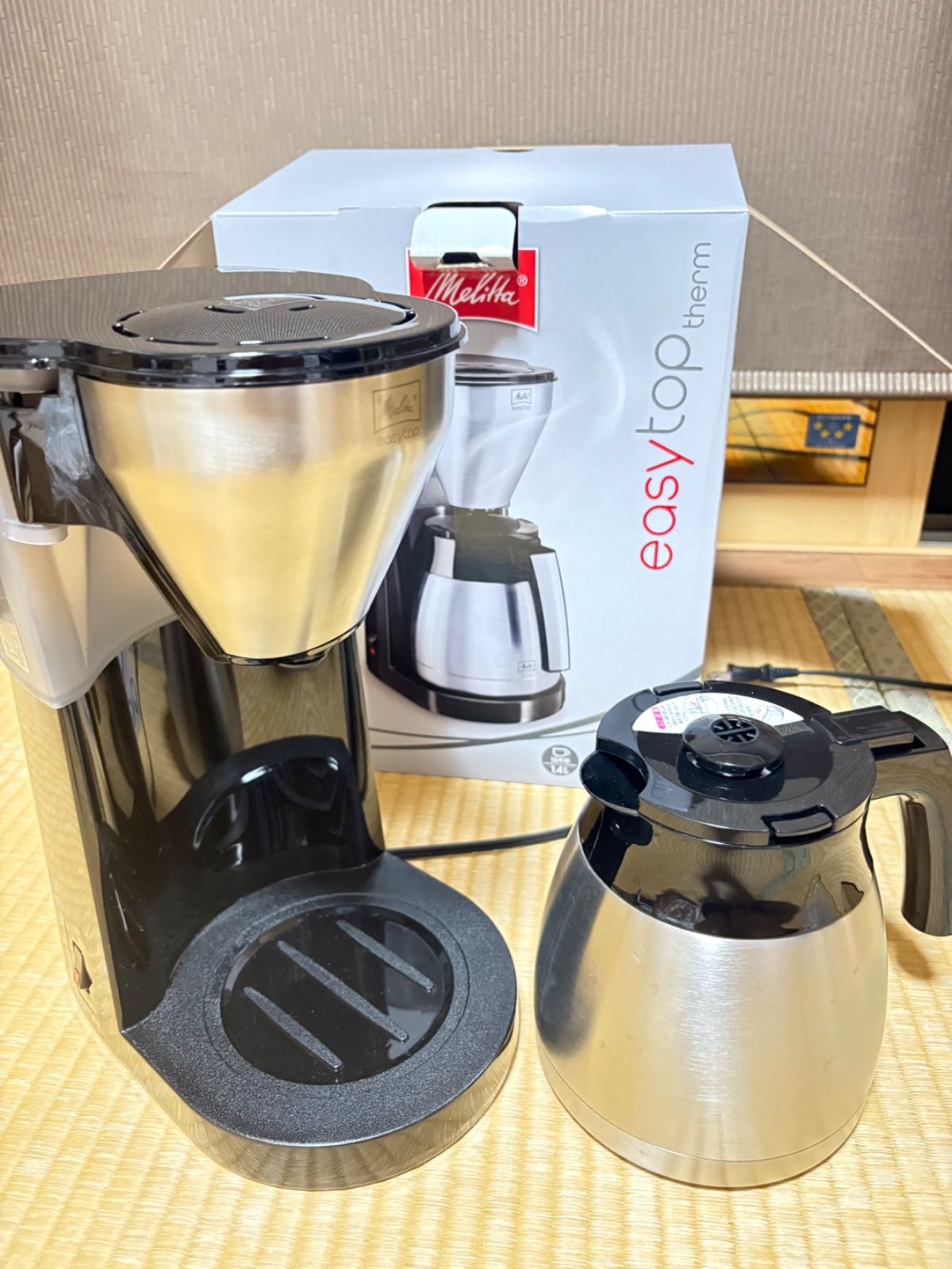 Melitta メリタ コーヒーメーカー イージートップサーモ ブラック LKT