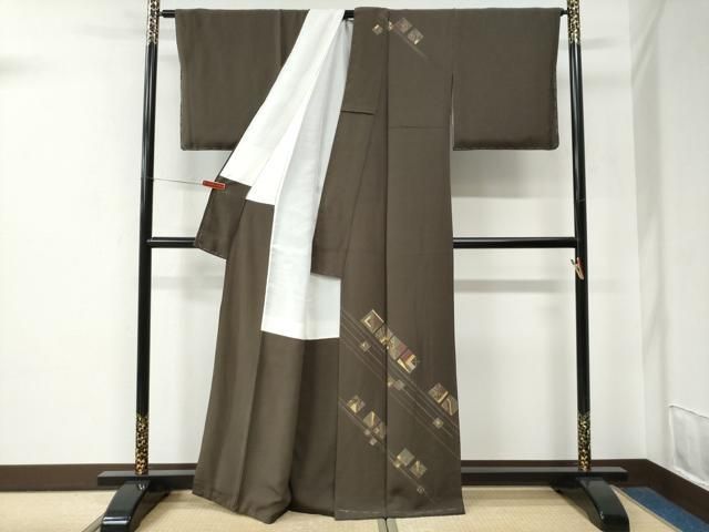 平和屋着物●訪問着　竹屋町刺繍　色紙吉祥文　金彩　正絹　逸品　未使用　CABE2663yc 平和屋着物○訪問着 竹屋町刺繍 色紙吉祥文 金彩 正絹 逸品 未使用