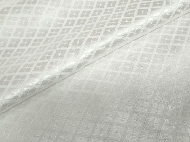 送料無料】平和屋着物○男性 色紋付 長羽織セット 菱地紋 白色 キング