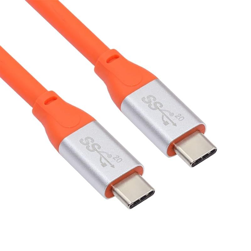 【新品】 NFHK USB3.2ケーブル 20Gbps ウルトラソフト ハイフレックス 100W 8K 5K 4K USB4.0 ハイパースーパーフレキシブルコード オス-オス 100CM 1