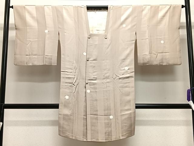 平和屋着物∞道行コート　雪輪文　三越扱い　ロング丈　正絹　逸品　CABE4882ua 平和屋着物∞道行コート 雪輪文 三越扱い ロング丈 正絹 逸品