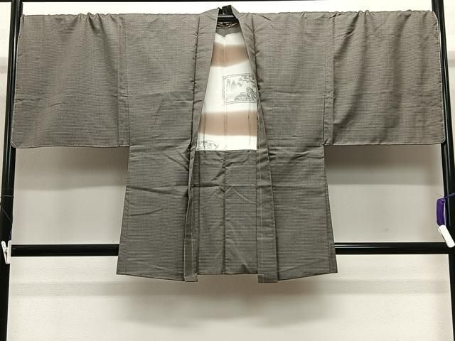 平和屋着物∞男性　羽織　本場大島紬　100亀甲　総詰め　正絹　逸品　未使用　CABE4895ua