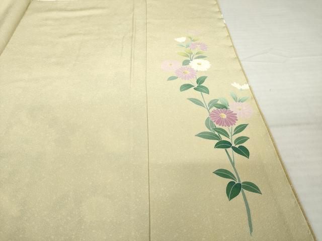 平和屋着物○訪問着 友禅 作家物 草花文 正絹 逸品 AABH4569ck - メルカリ