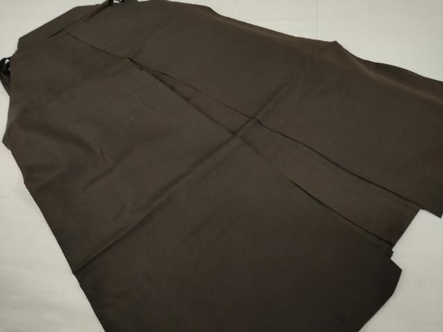 平和屋着物●男性　馬乗り袴　縞　正絹　逸品　AABH4614ck 平和屋着物○男性 馬乗り袴 縞 正絹 逸品 AABH4614ck 平和屋着物○男性
