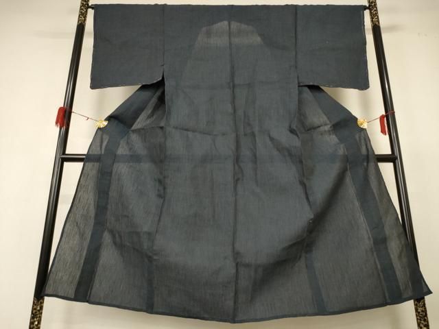 平和屋着物*夏物 男性 色無地 ちぢみ織 褐返色 未使用 AABH3964jd