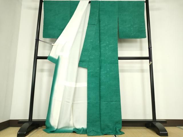 平和屋着物●友禅師・京の名工・伝統工芸士・樽本伊勢蔵　色無地　霞地紋　天鵞絨色　正絹　逸品　未使用　DABC3763az 平和屋着物○友禅師・京の名工・伝統工芸士・樽本伊勢蔵 色無地 霞地紋