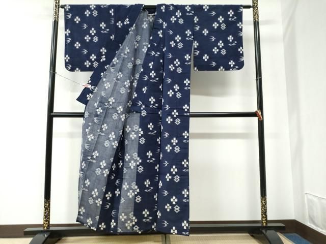 平和屋着物○久留米絣 単衣 琉球絣文様 綿 逸品 CABE2497yc - メルカリ