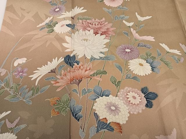 平和屋着物●訪問着　枝花文　金銀彩　鈴乃屋扱い　正絹　逸品　AABH3025ph 平和屋着物○訪問着 枝花文 金銀彩 鈴乃屋扱い 正絹 逸品 AABH3025ph