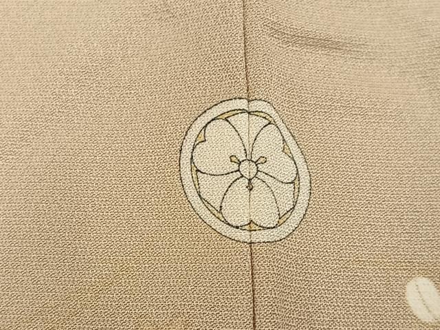 平和屋着物●訪問着　駒刺繍　舞扇花文　金彩　正絹　逸品　AABH3051ph 平和屋着物○訪問着 駒刺繍 舞扇花文 金彩 正絹 逸品 AABH3051ph