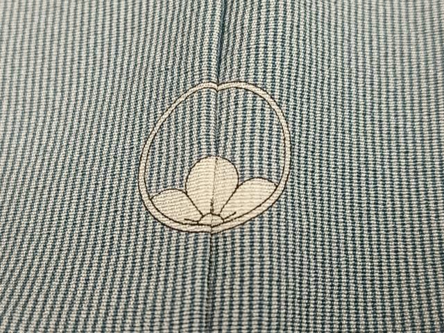 平和屋着物●江戸小紋　万筋　錆鼠色×蕎麦切色　正絹　逸品　AABH2063ph 平和屋着物○江戸小紋 万筋 錆鼠色×蕎麦切色 正絹 逸品 AABH2063ph