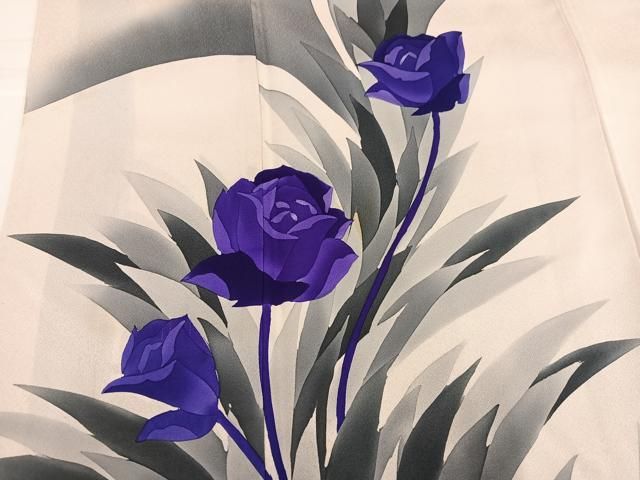 平和屋着物●訪問着　薔薇　バラ　正絹　逸品　AABH2066ph 平和屋着物○訪問着 薔薇 バラ 正絹 逸品 AABH2066ph - メルカリ