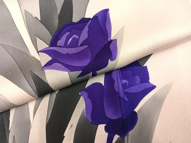 平和屋着物○訪問着 薔薇 バラ 正絹 逸品 AABH2066ph - メルカリ