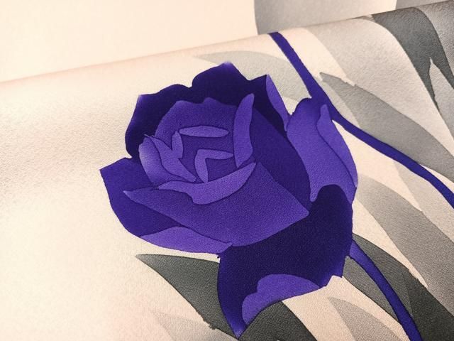 平和屋着物●訪問着　薔薇　バラ　正絹　逸品　AABH2066ph 平和屋着物○訪問着 薔薇 バラ 正絹 逸品 AABH2066ph - メルカリ